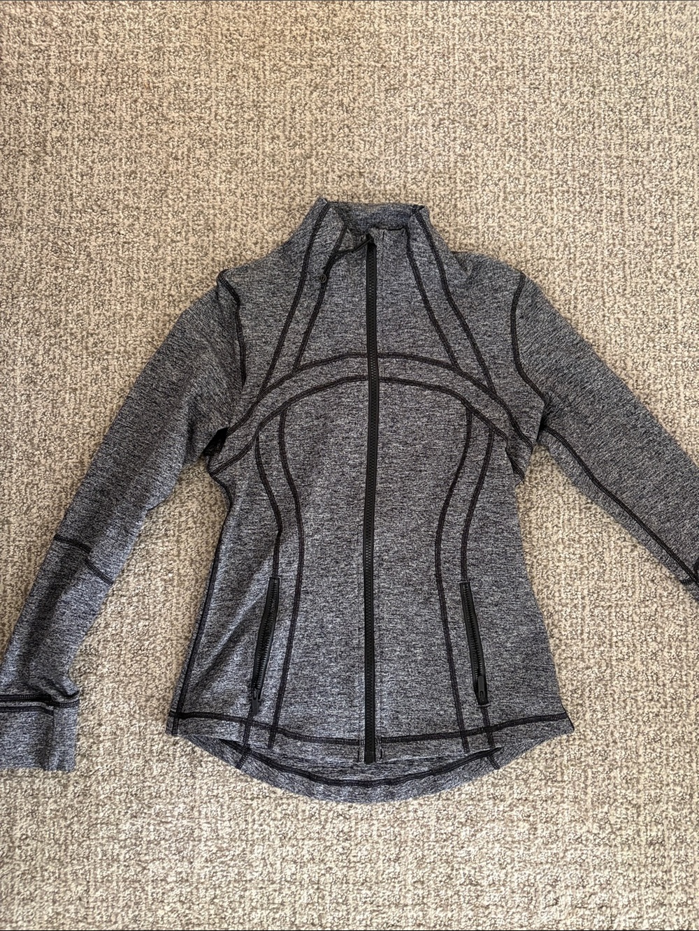Lululemon Women's Gray Full-Zip Athletic Jacket